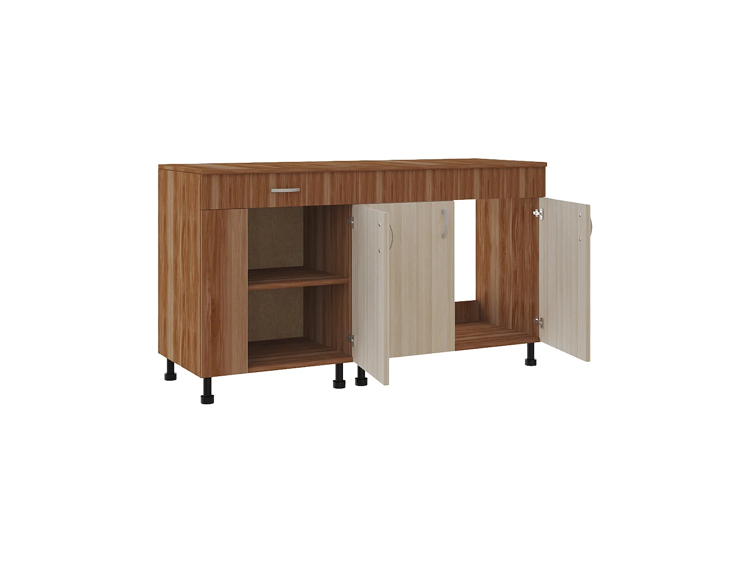 Conjunto Cozinha Reno haaus, Ameixeira/Ulme Claro, L 150 cm