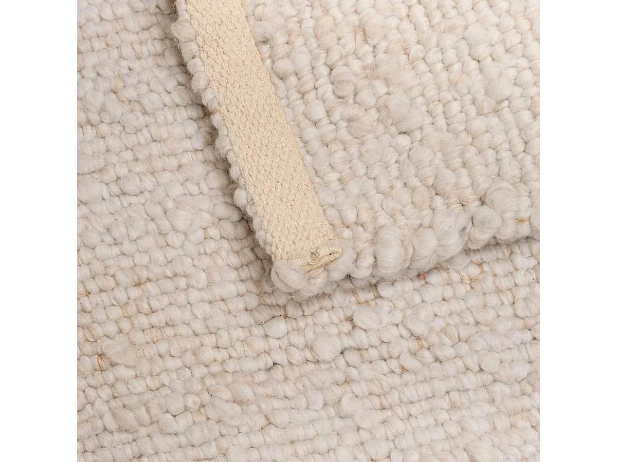 Tapis Effet Laine "Volna" 118x170cm Ivoire