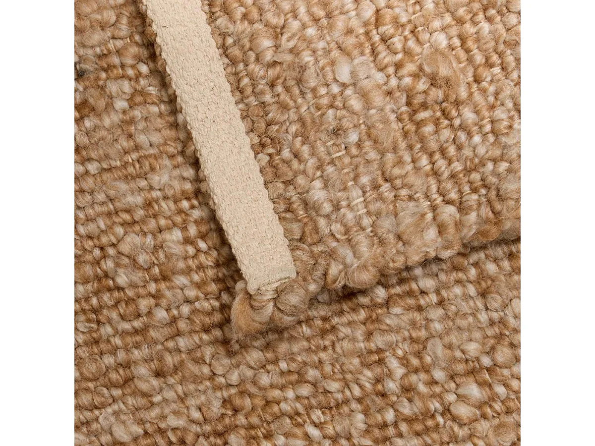 Tapis Effet Laine "Volna" 118x170cm Camel