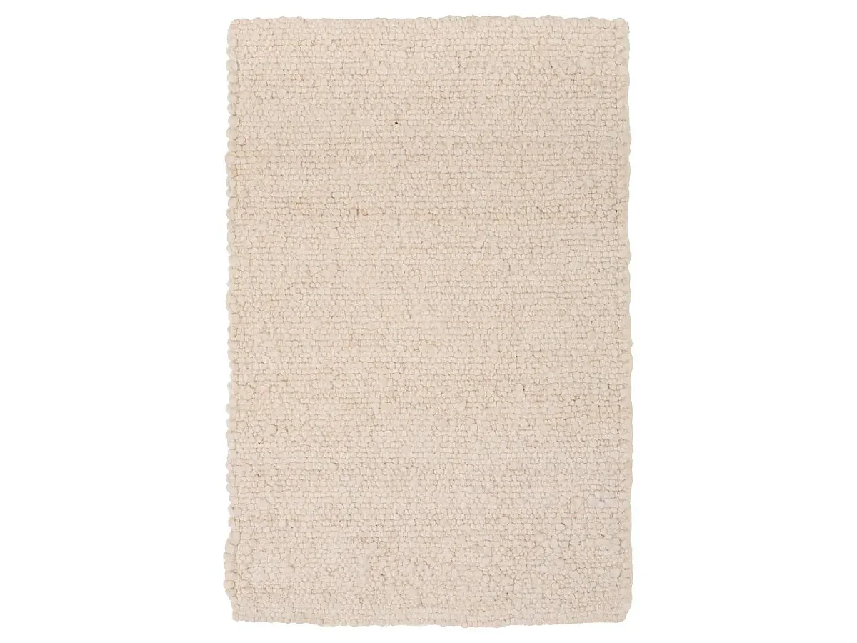 Tapis Effet Laine "Volna" 60x90cm Ivoire