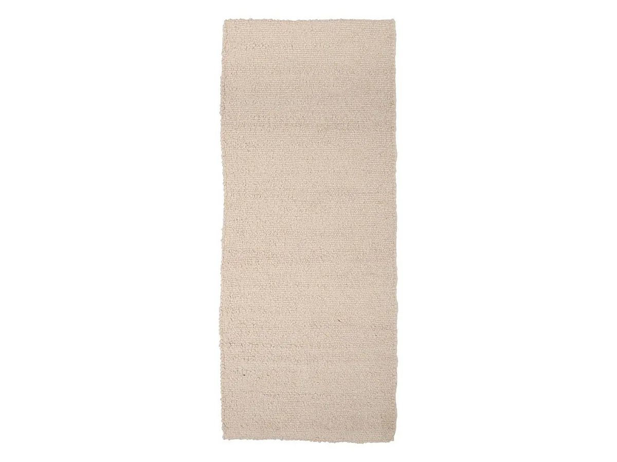 Tapis Effet Laine "Volna" 80x200cm Ivoire