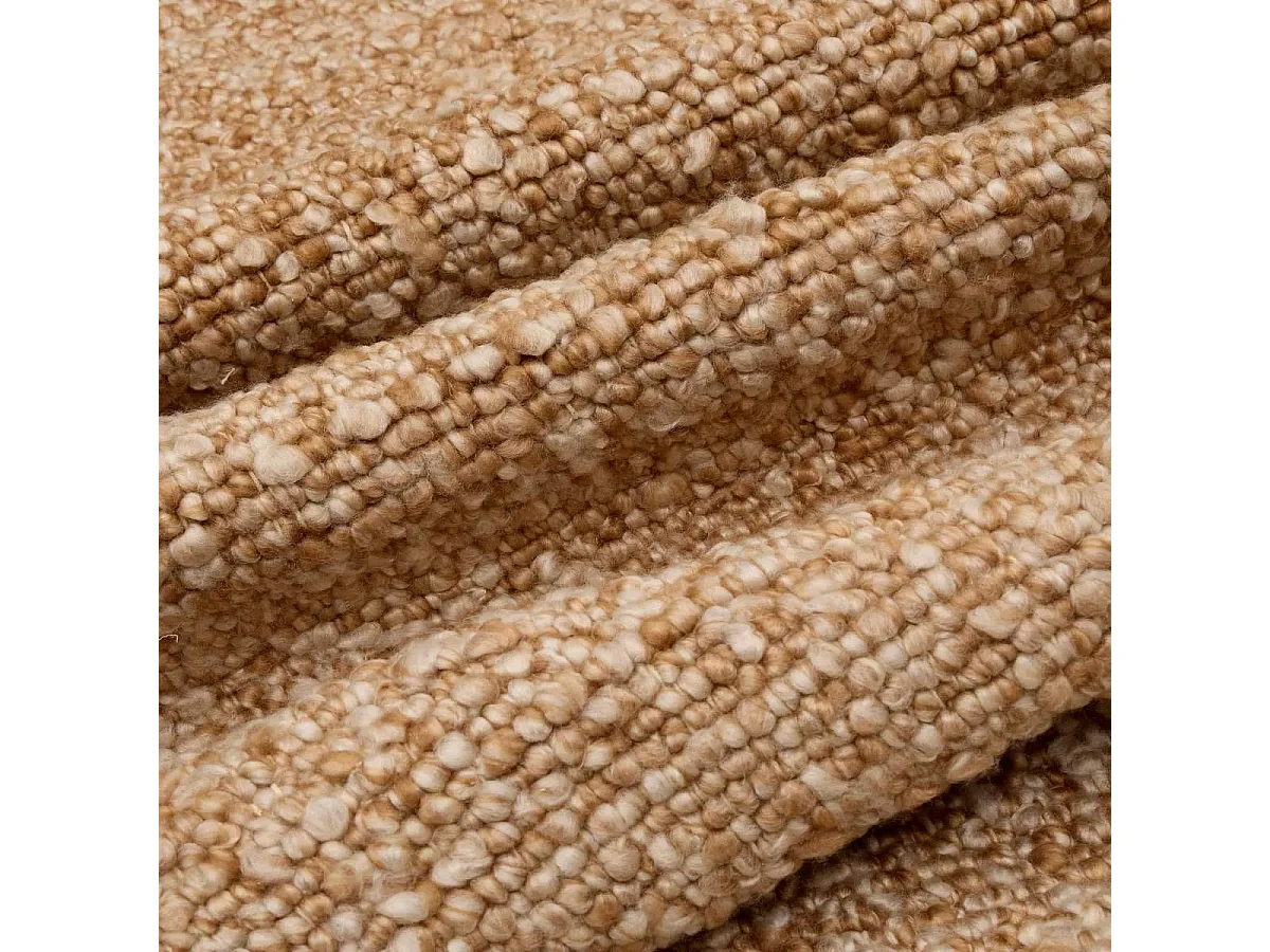 Tapis Effet Laine "Volna" 80x200cm Camel