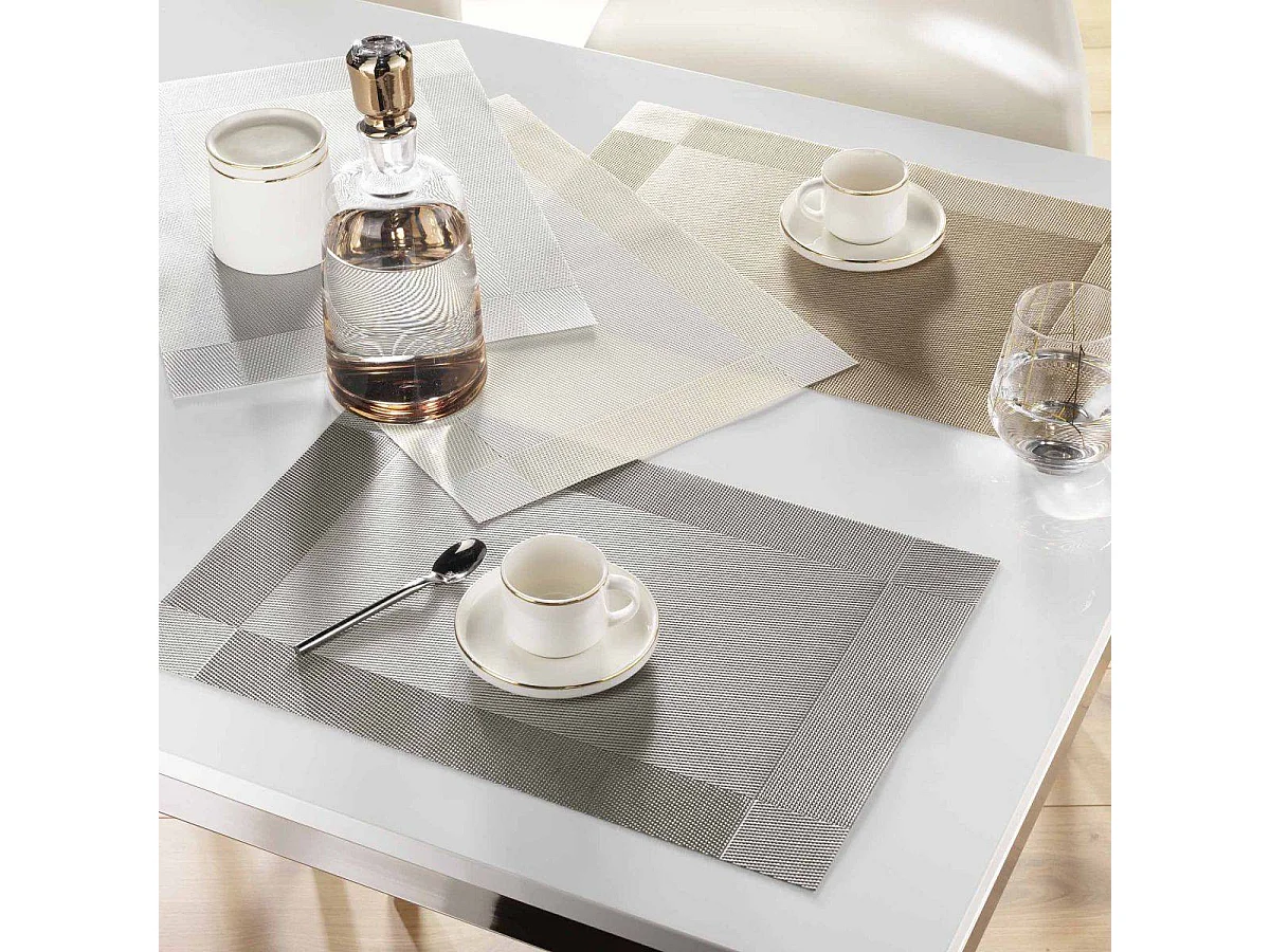 Set de Table Uni "Isaac" 30x45cm Ivoire