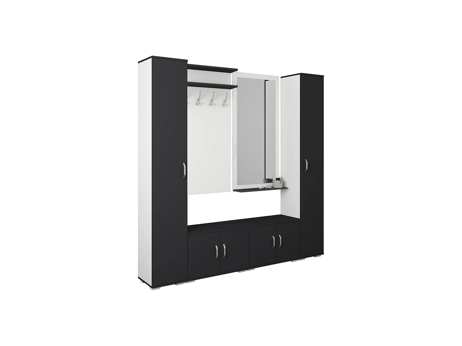 Set Ingresso haaus Como V3, Antracite/Bianco, L 200 cm