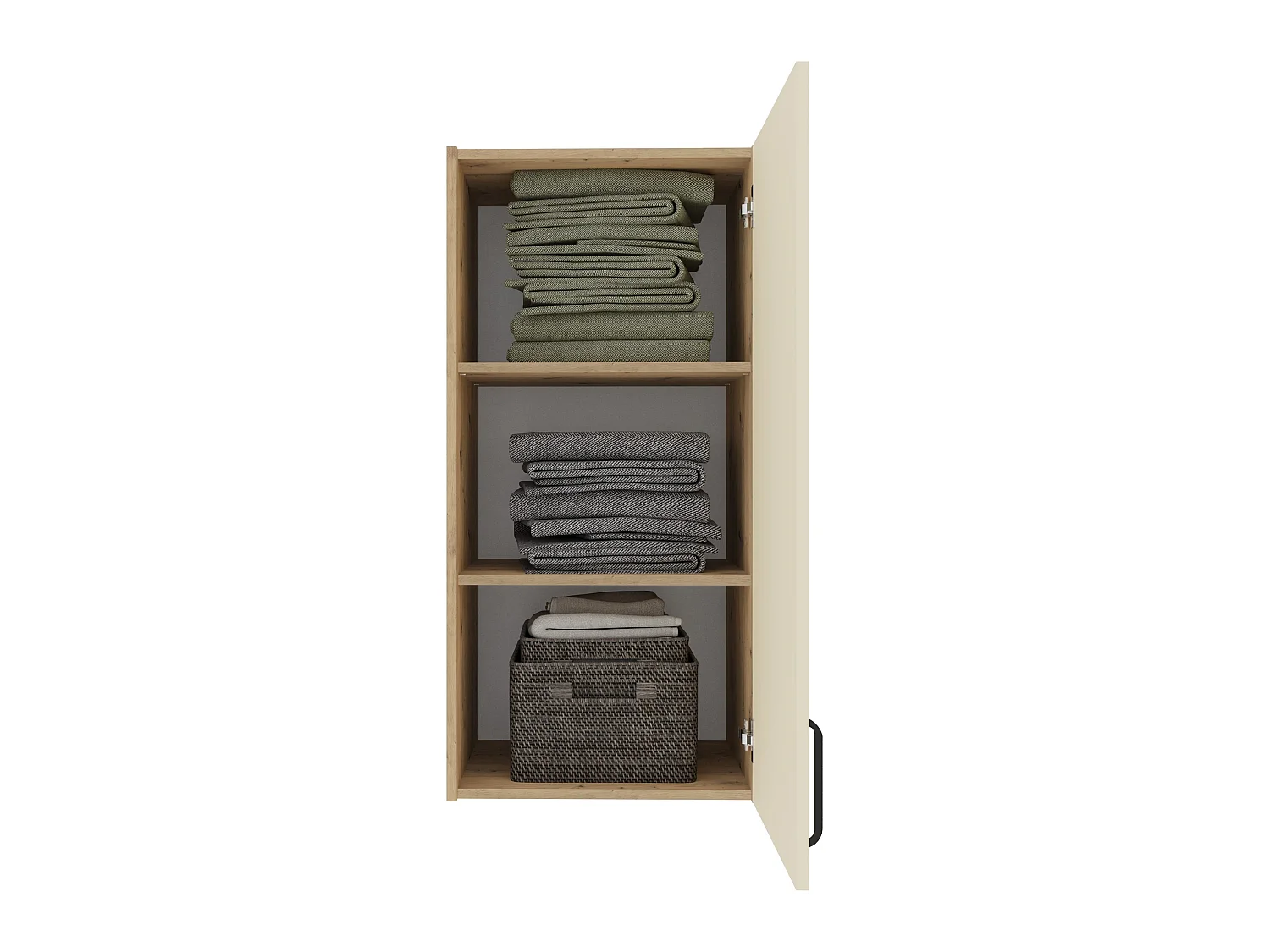 Set camera da letto haaus Malmo V13, Letto 200 x 140 cm, Rovere Artisan/Argilla