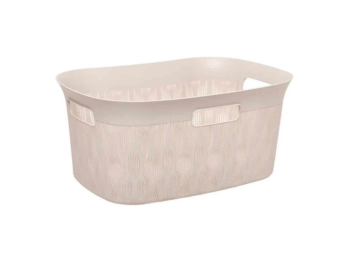 Panier à Linge Design "Leaf" 38L Beige