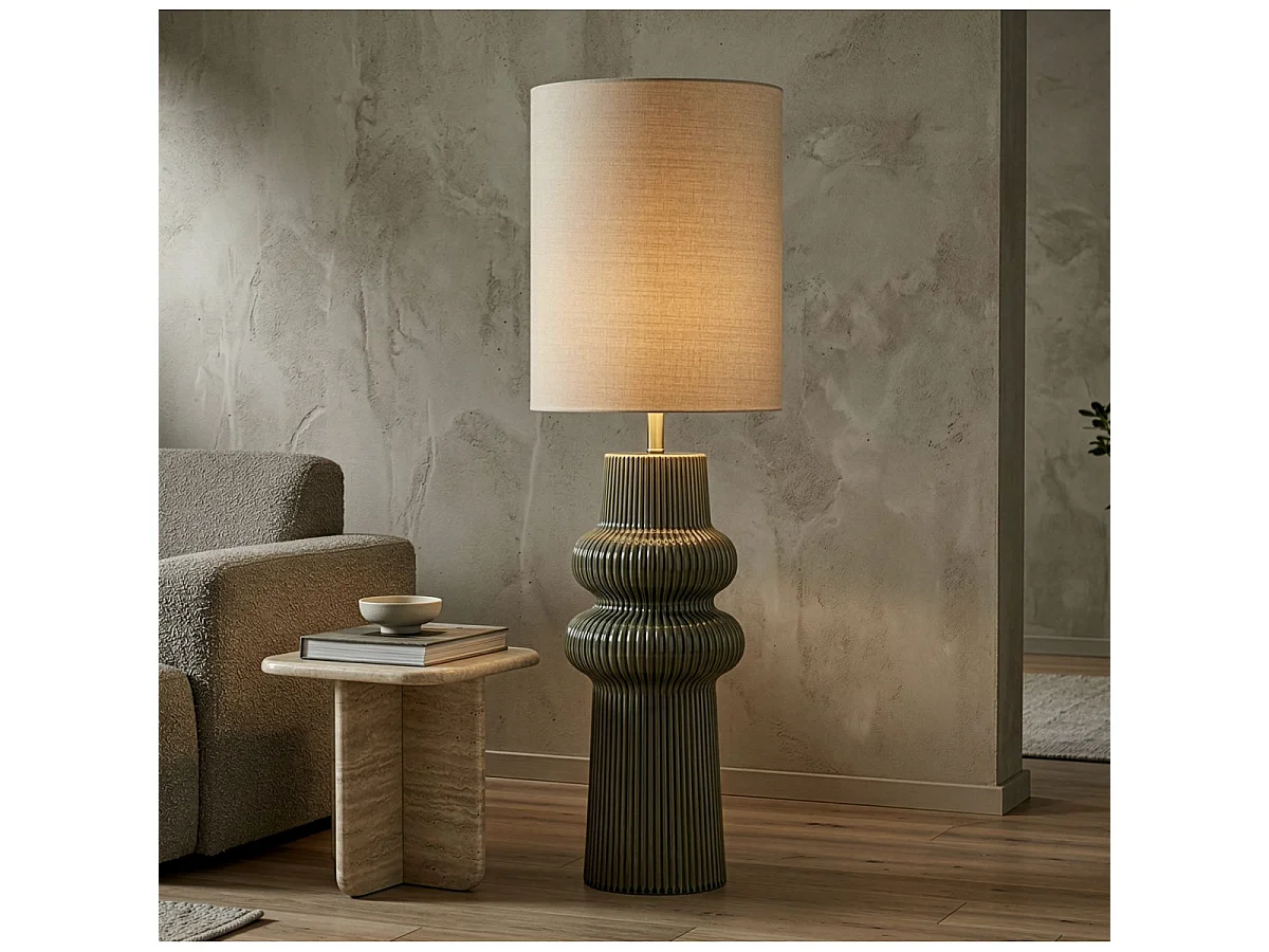 Lampadaire en Céramique "Harmony" 112cm Vert