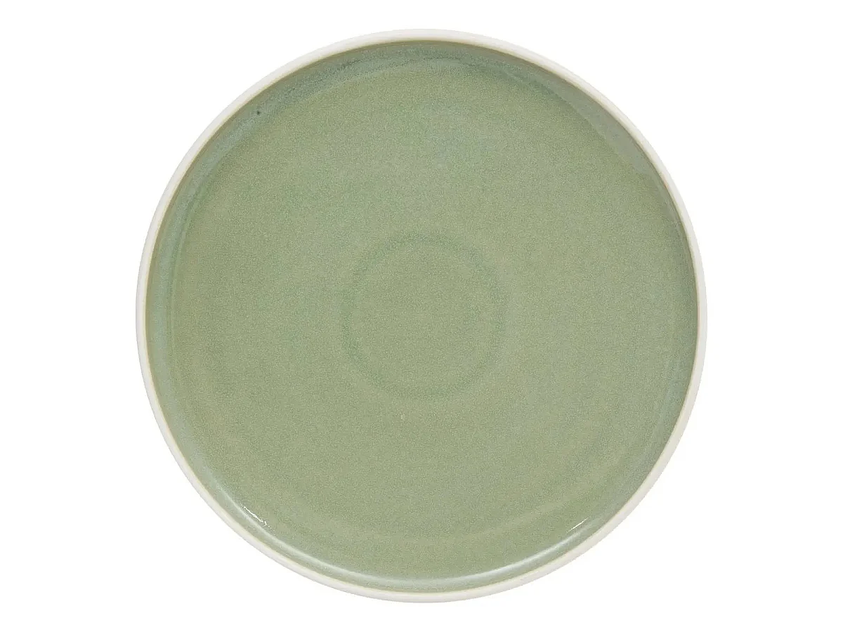 Lot de 6 Assiettes Plates "Chiara" 27cm Vert