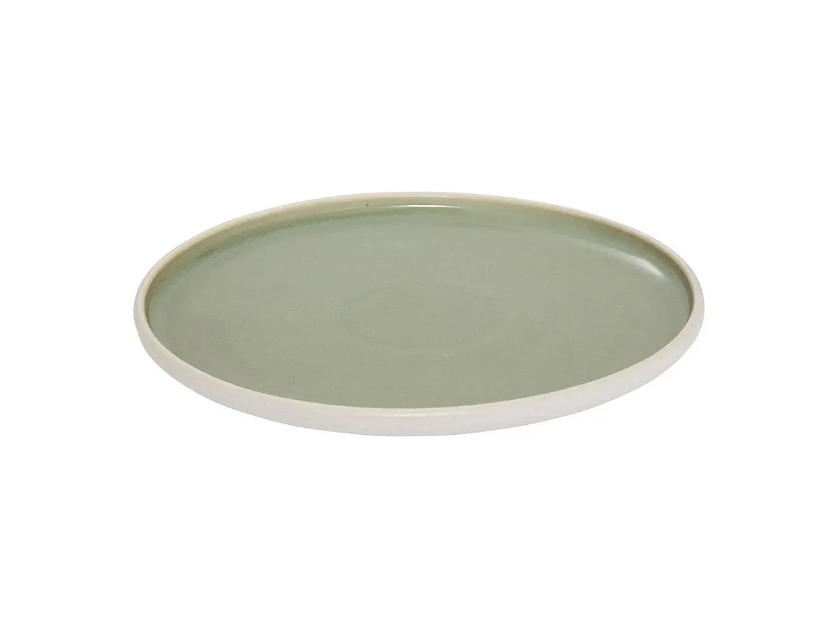 Lot de 6 Assiettes Plates "Chiara" 27cm Vert