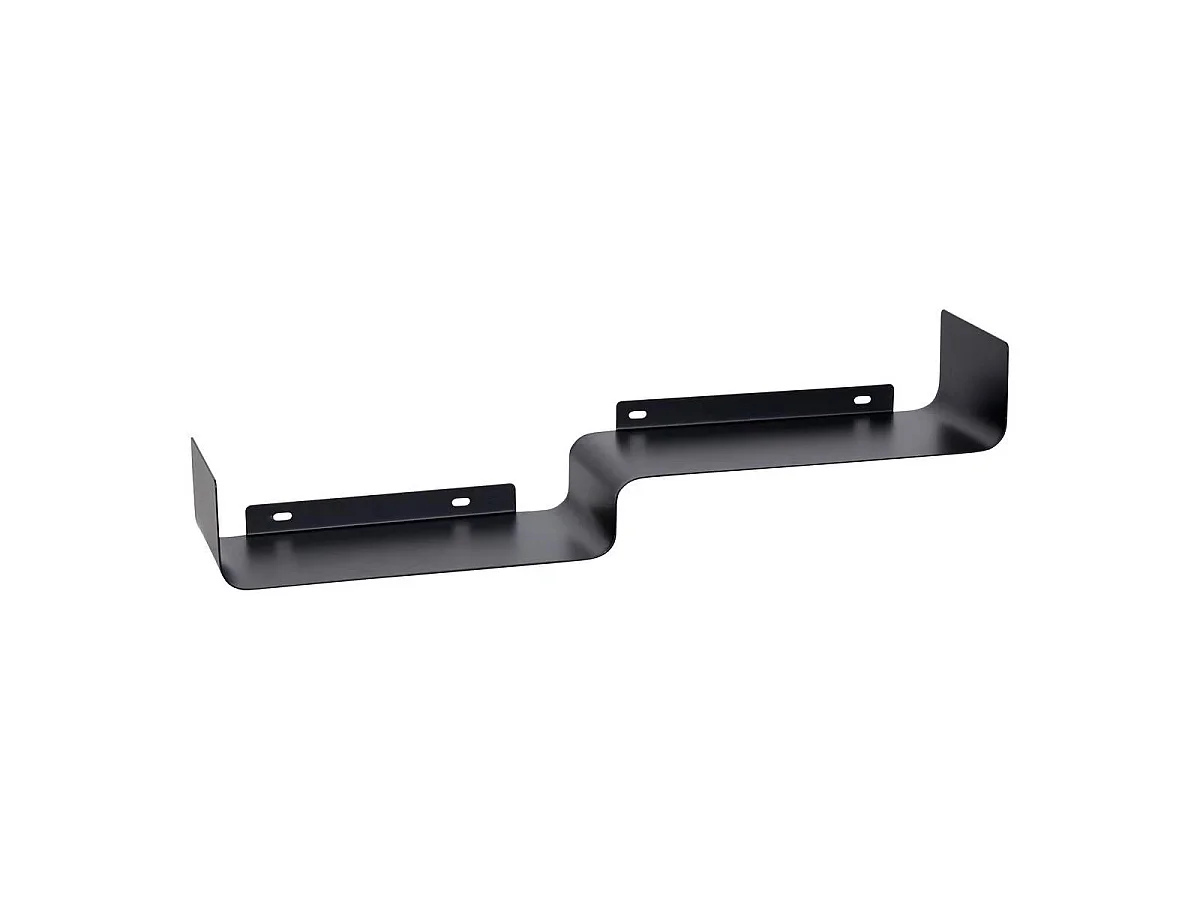Étagère Murale 2 Niveaux en Métal "Emilio" 50cm Noir