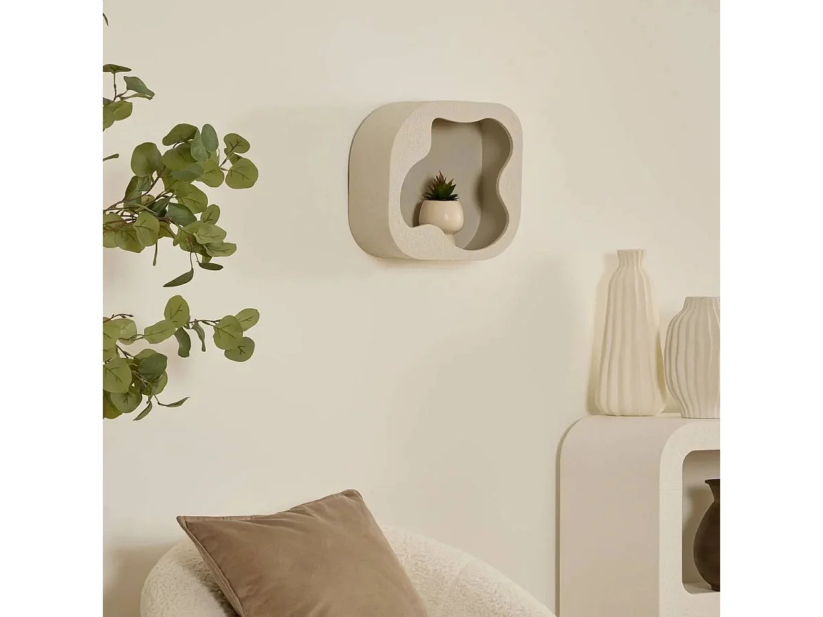Étagère Murale Design "Evy" 28cm Blanc