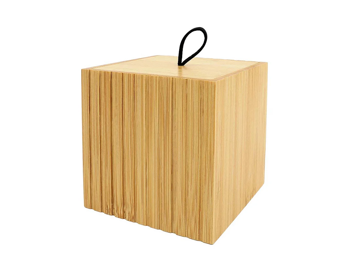 Pot à Cotons en Bambou "Hanoi" 9cm Naturel