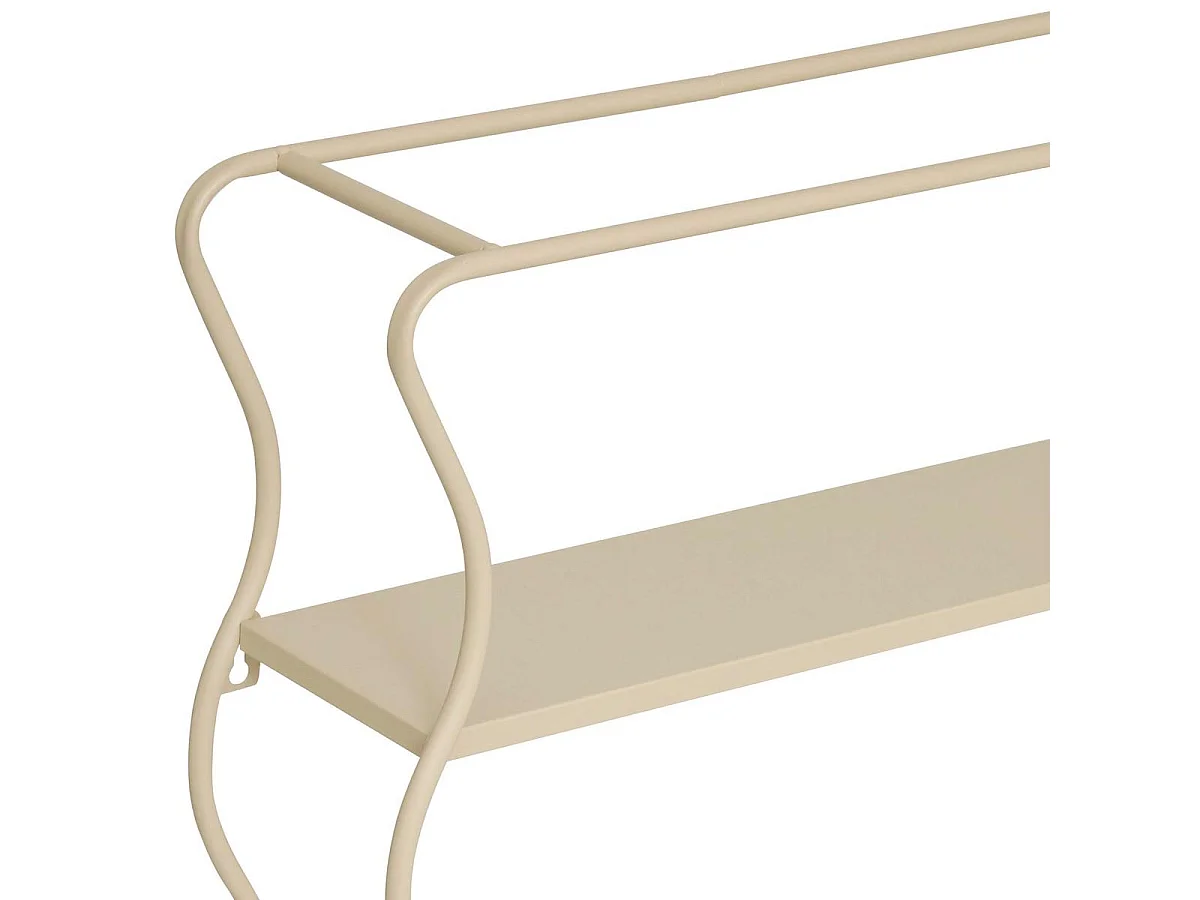 Étagère Murale Design Vague "Judy" 58cm Beige