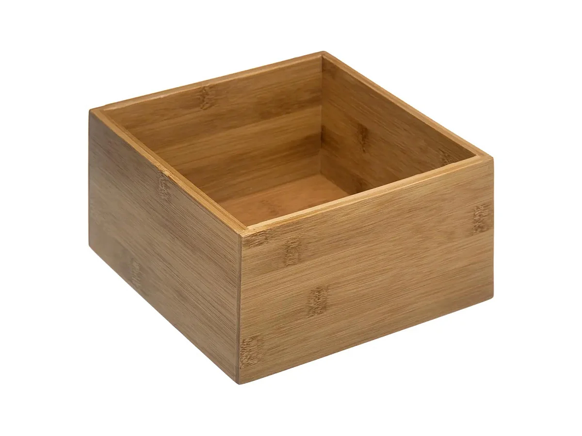 Organiseur Tiroir Carré "Wood" 18cm Naturel