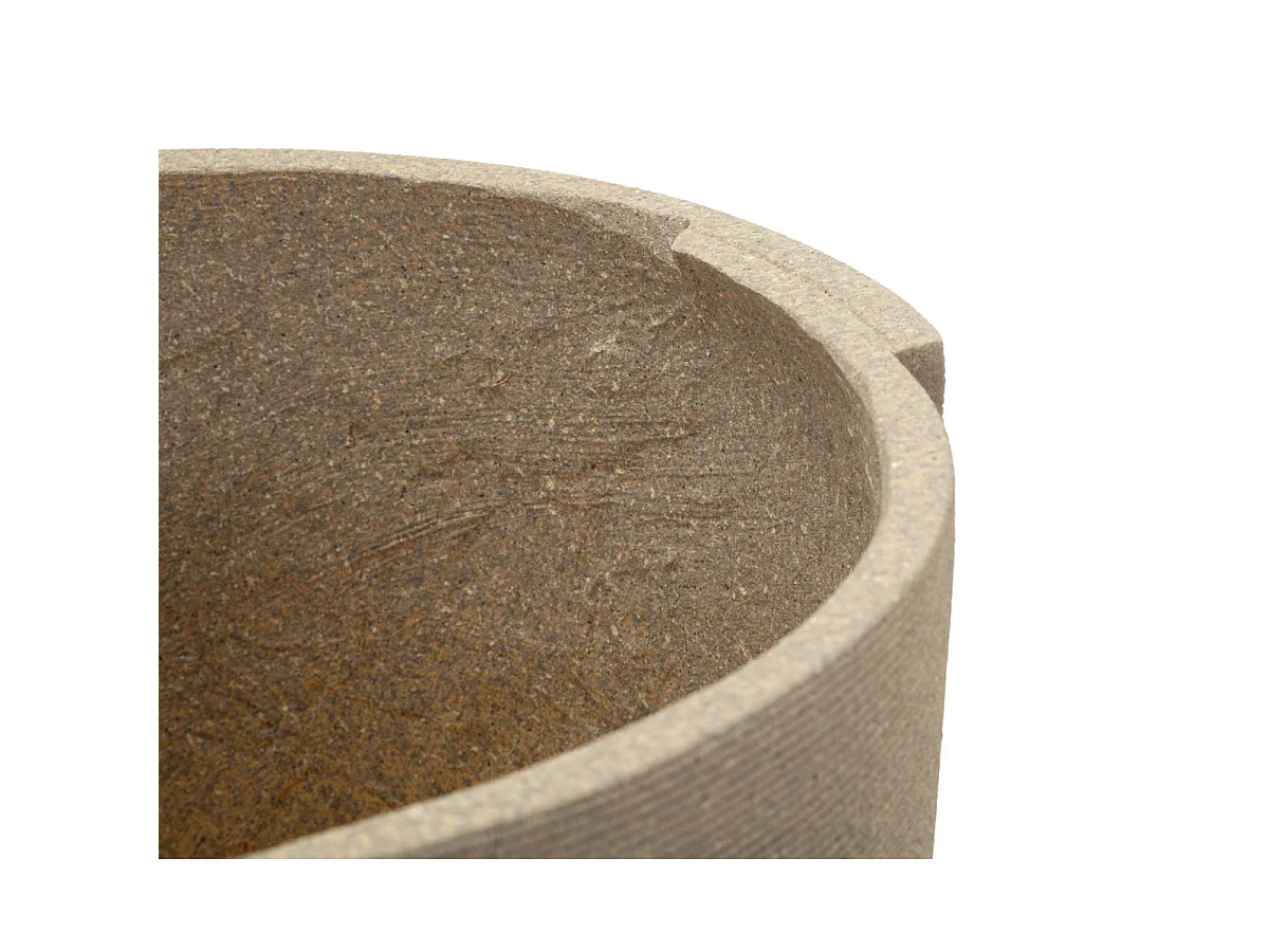Lot de 3 Cache-Pots "Peru" 50cm Gris