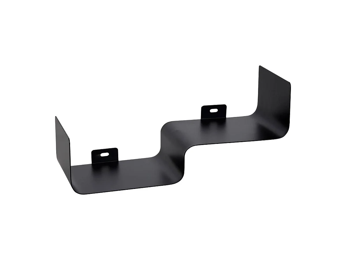 Étagère Murale 2 Niveaux en Métal "Emilio" 31cm Noir
