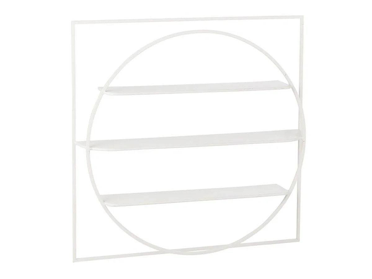 Étagère Murale en Métal "News" 80cm Blanc