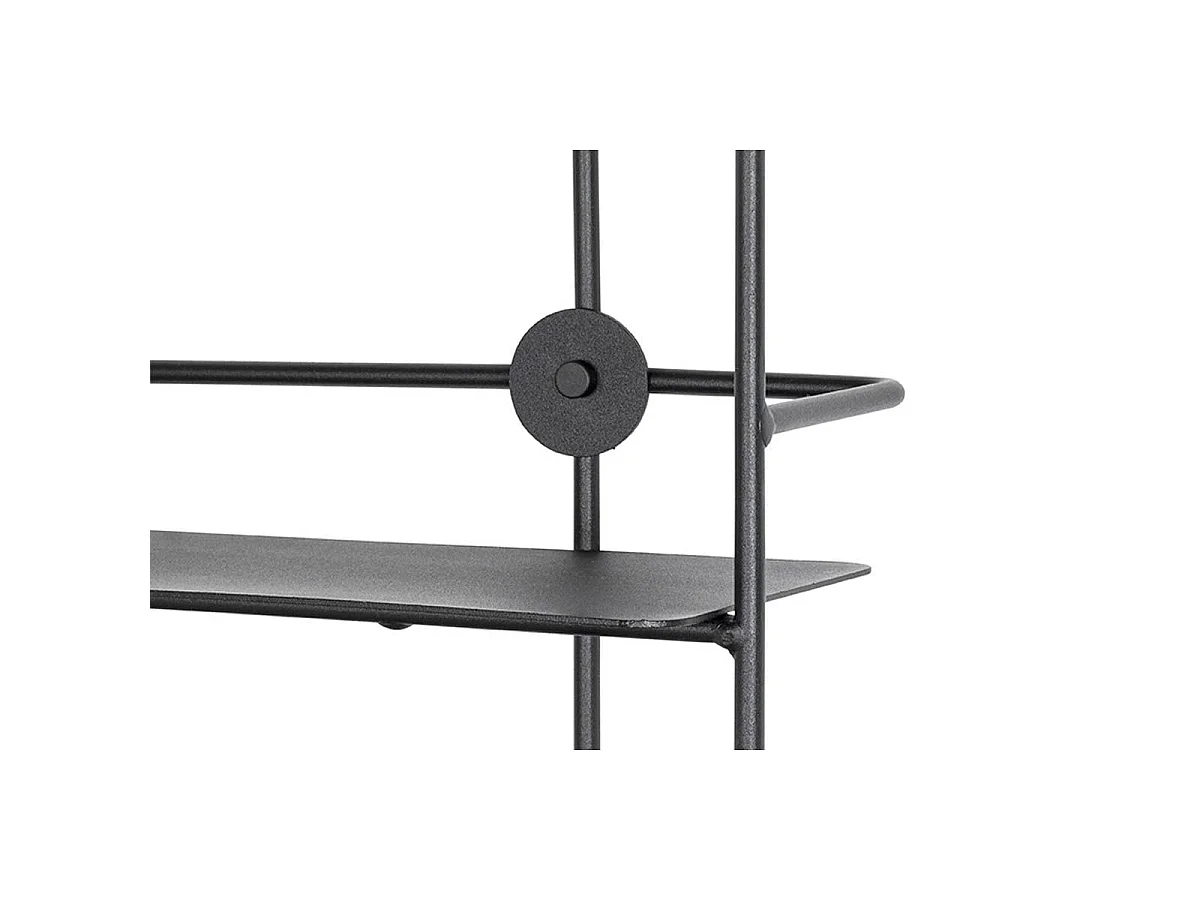 Étagère Murale Métal "Vivalo" 90cm Noir