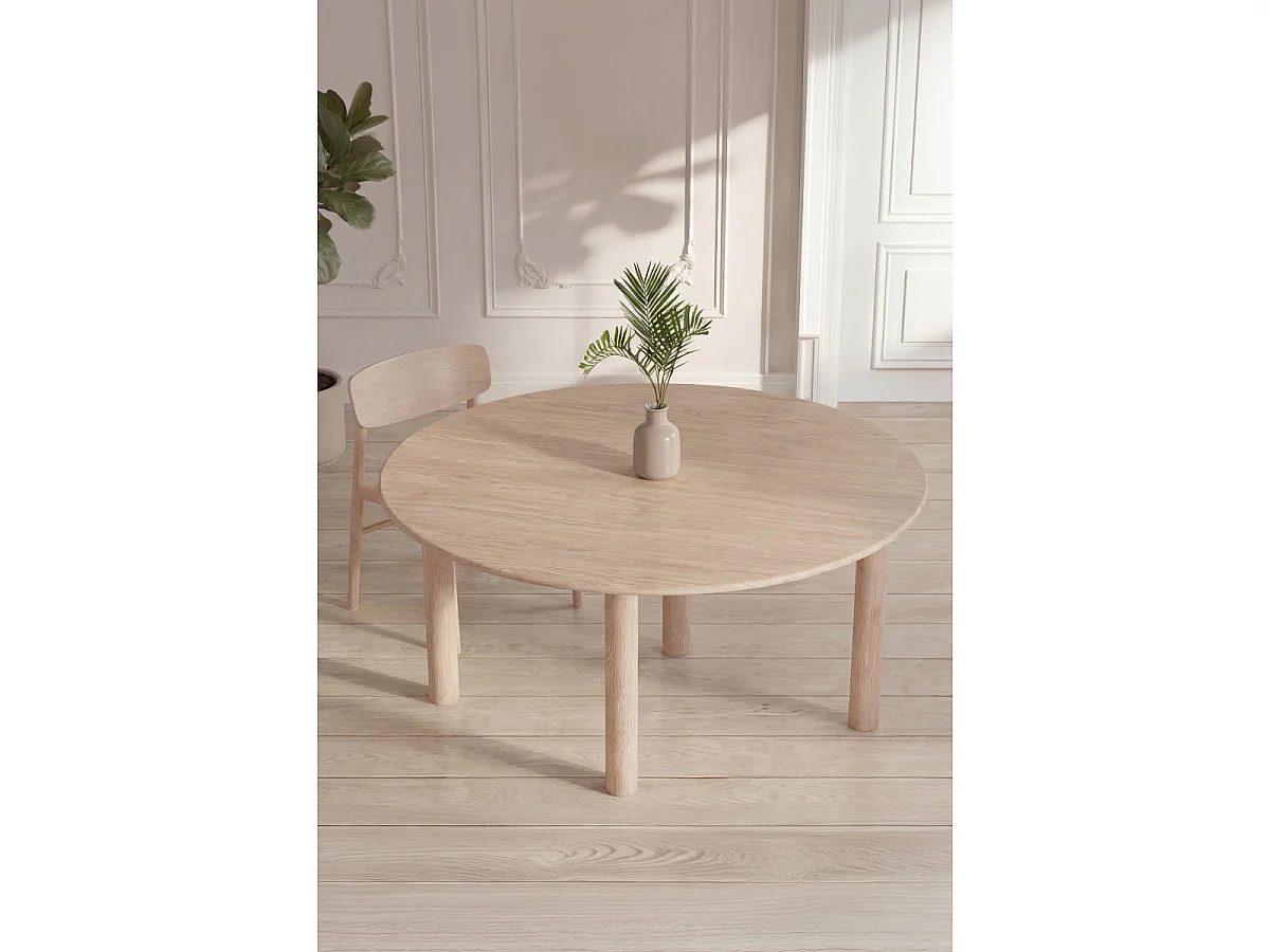 Table à Manger Ovale "Hilo" 130cm Naturel