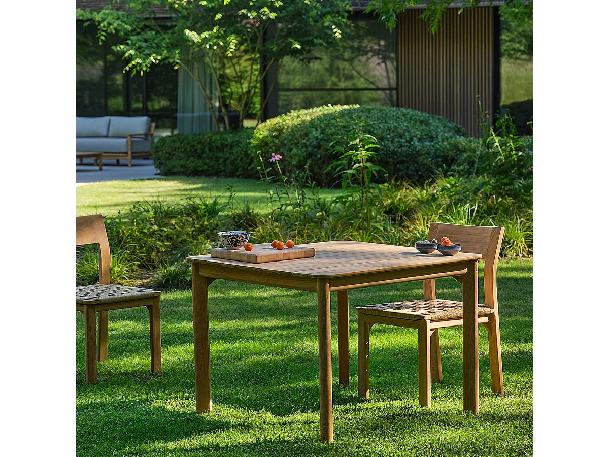 Table de jardin en teck 4 personnes