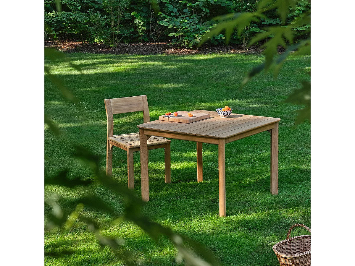 Table de jardin en teck 4 personnes