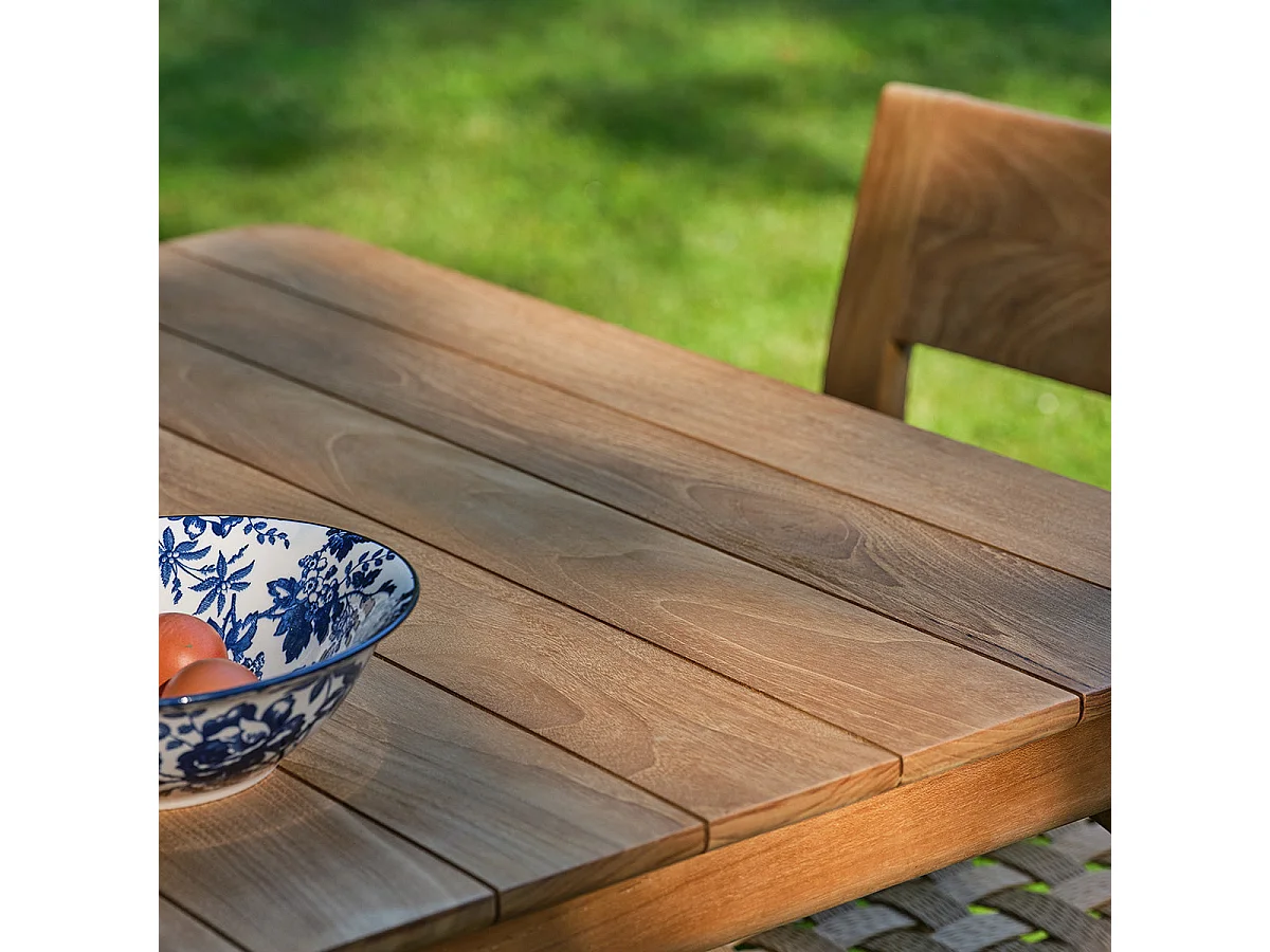 Table de jardin en teck 4 personnes