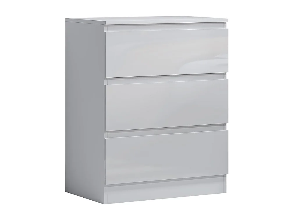 Fairfield Minimalist Chest of Drawer Gloss 3 Drawer