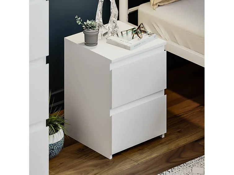 Fairfield Minimalist Chest of Drawer 2 Drawer Bedside Table