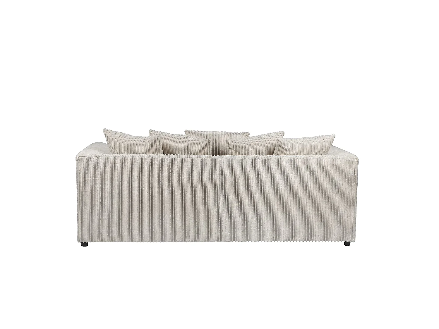 Lennox Jumbo Cord 3-Seater Sofa in Cream