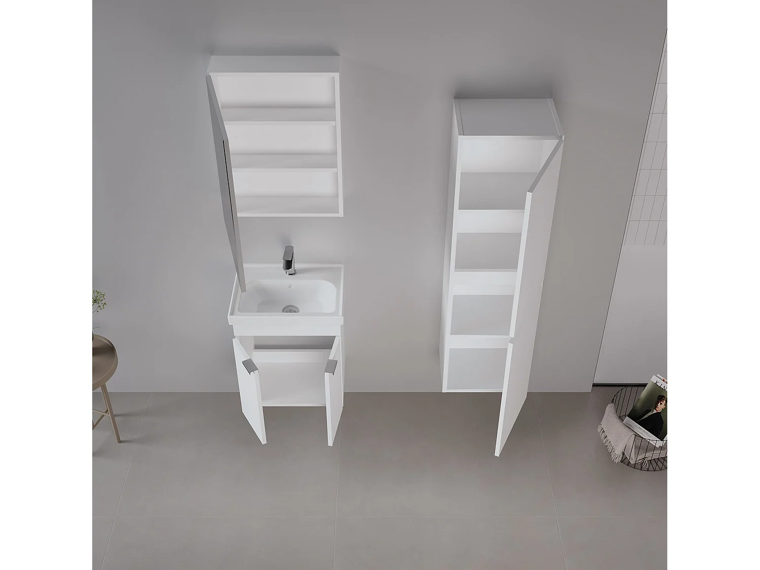 Wastafelmeubel "Desna 50" - 50 x 38 x 58 cm - Matwit