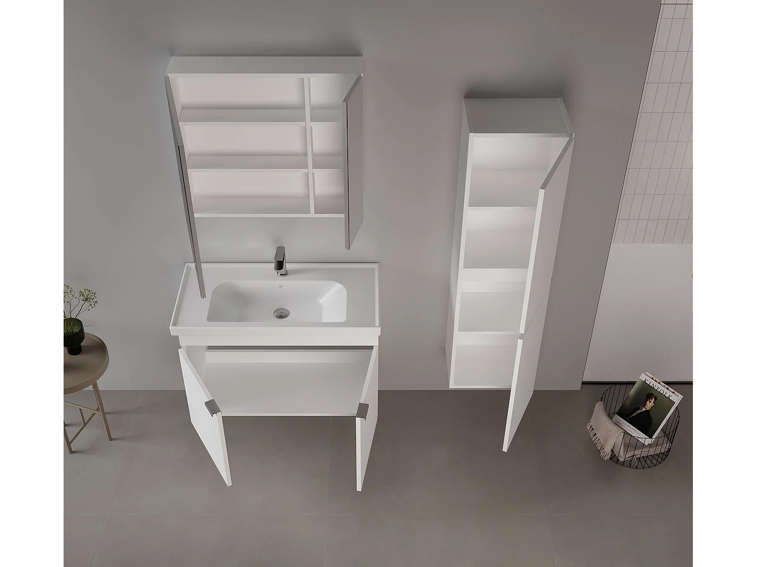Wastafelmeubel "Desna 90" - 90 x 45 x 58 cm - Matwit
