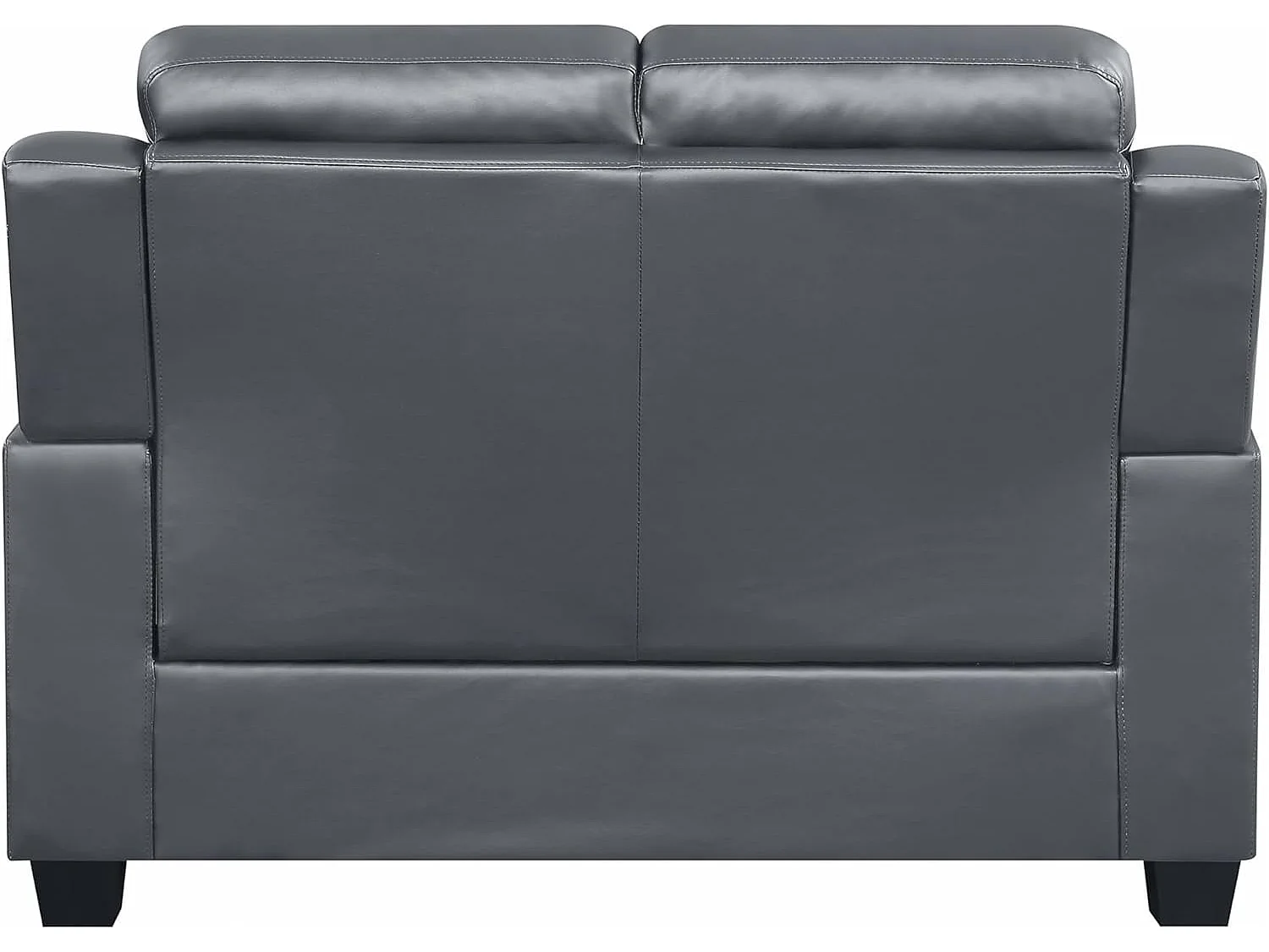 Jupiter Leather Tufted Button 3+2 Sofa Set in Grey