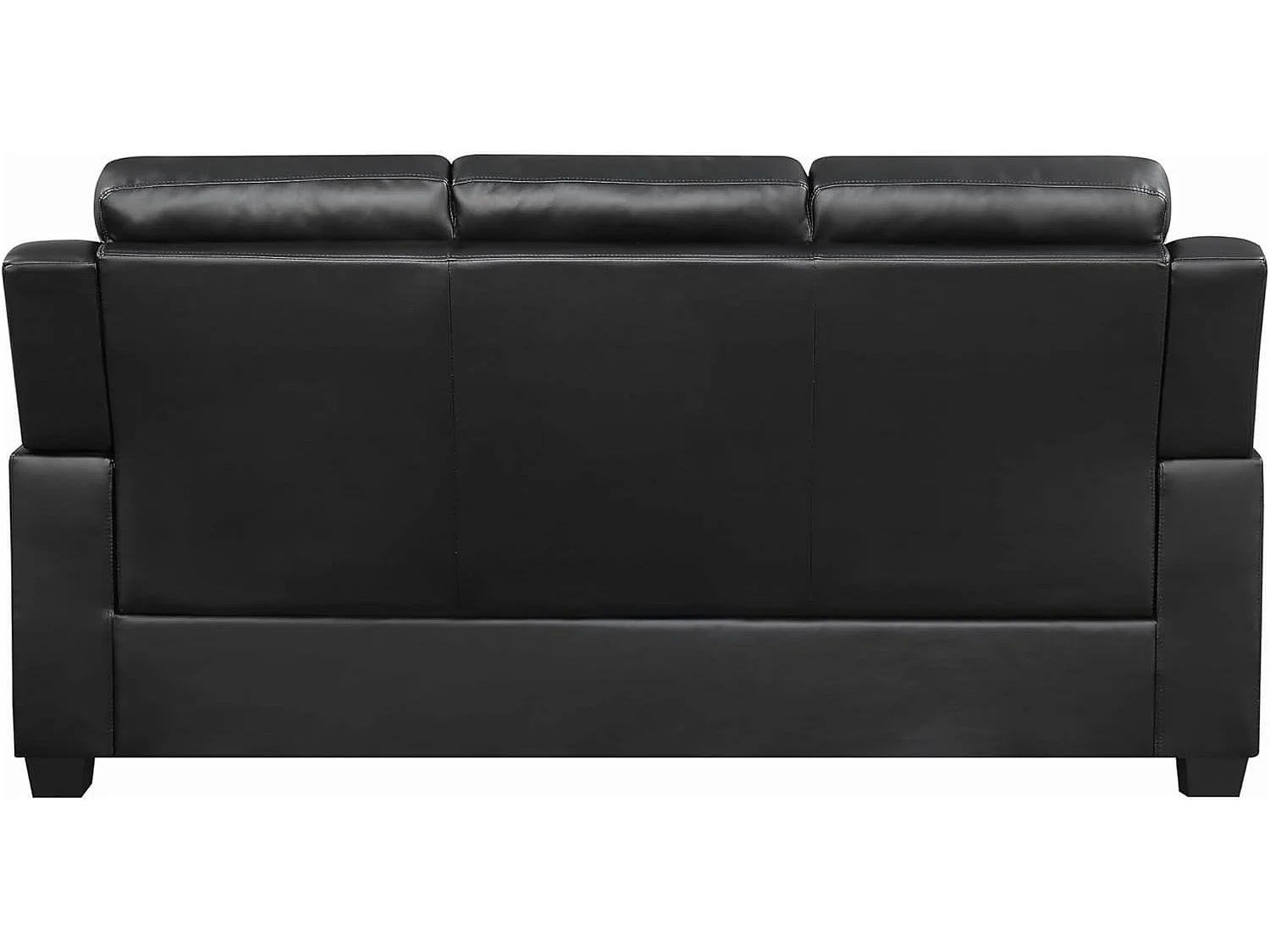 Jupiter Leather Tufted Button 3+2 Sofa Set in Black