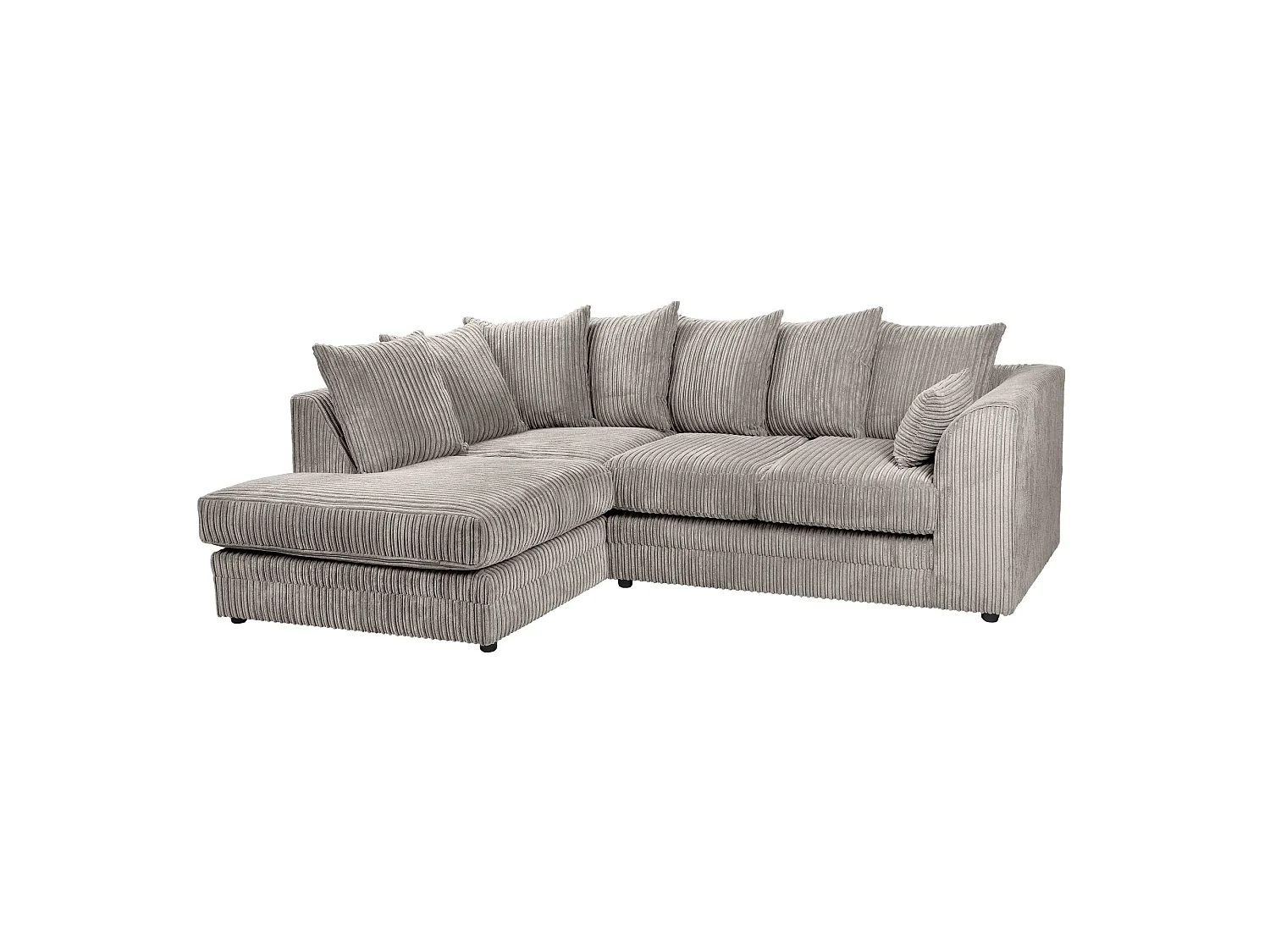 Lennox Jumbo Cord Corner Sofa Left Hand Facing Chaise