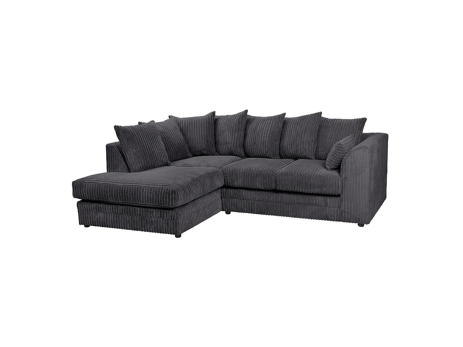 Lennox Jumbo Cord Corner Sofa Left Hand Facing Chaise