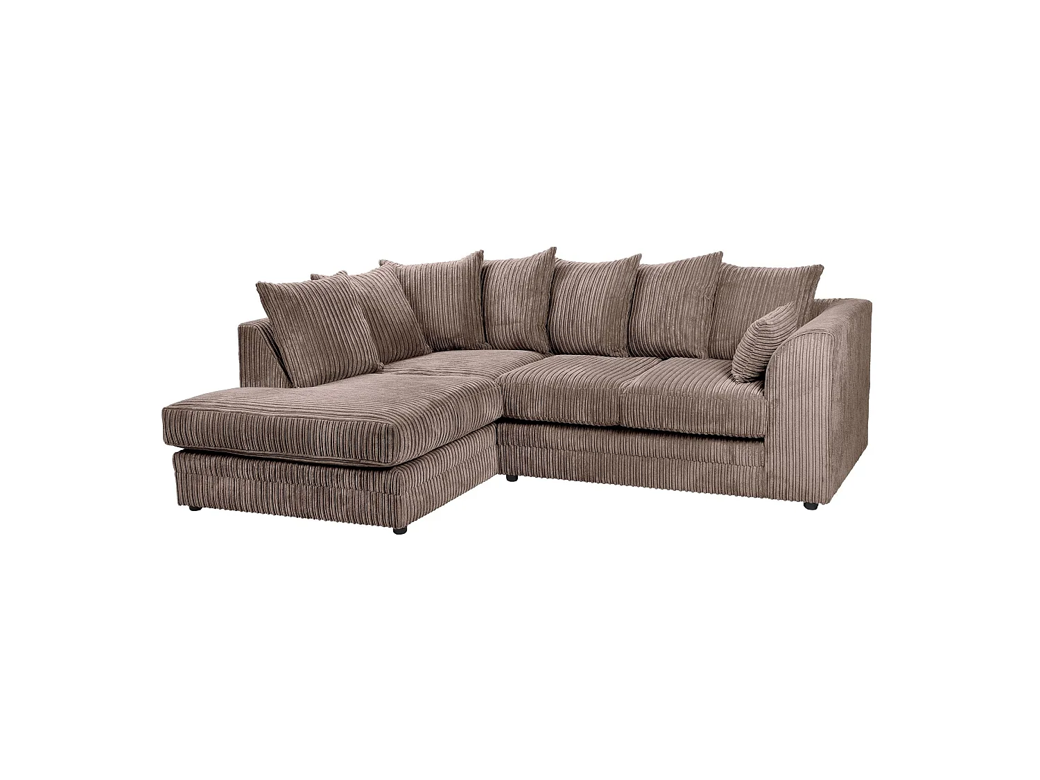 Lennox Jumbo Cord Corner Sofa Left Hand Facing Chaise