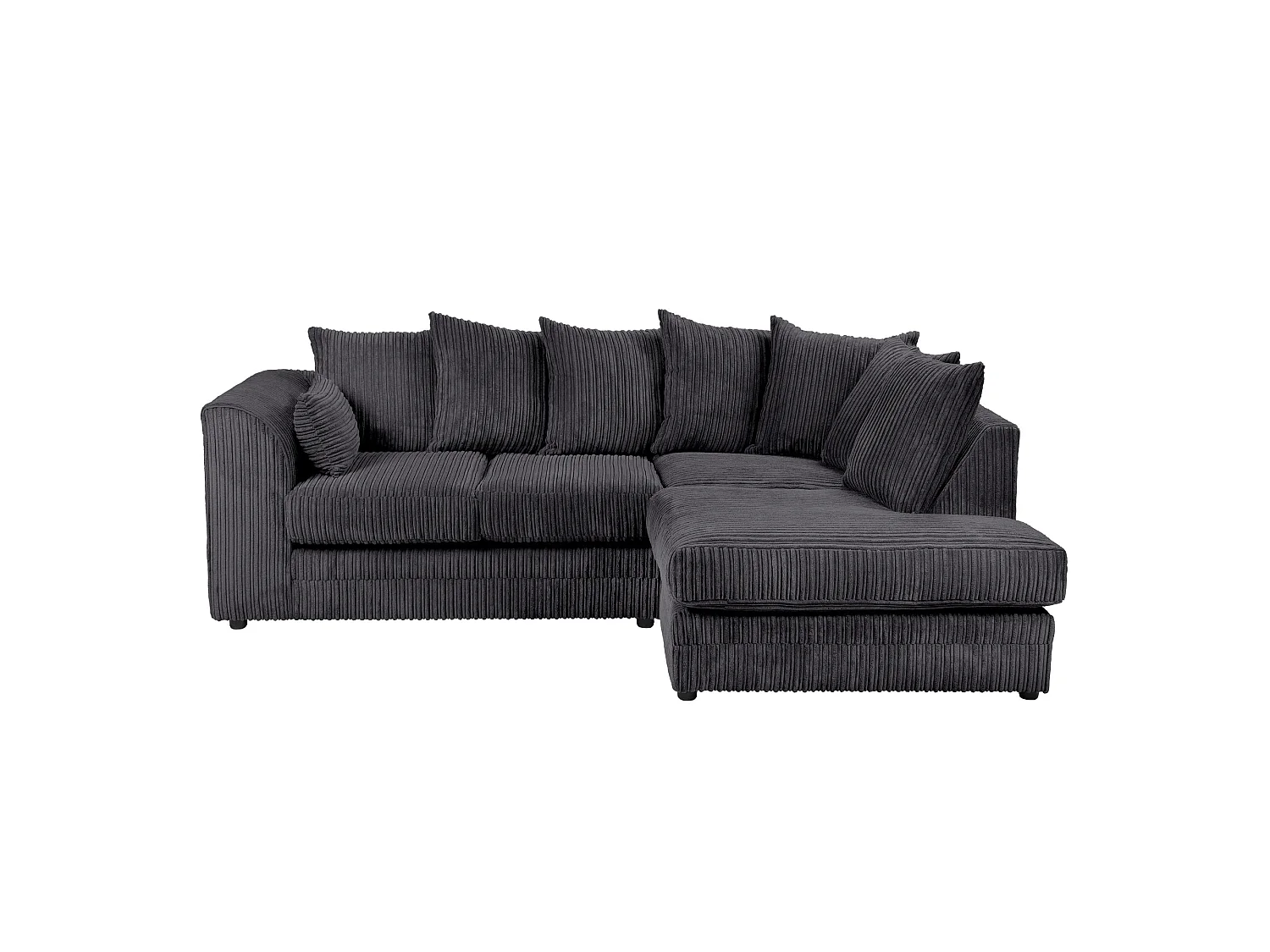 Asher Jumbo Cord Corner Sofa Right Hand facing Chaise
