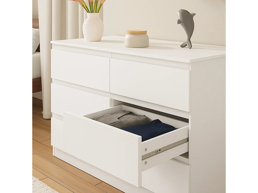 Fairfield Minimalist Chest of Drawer Matt 6 Drawer
