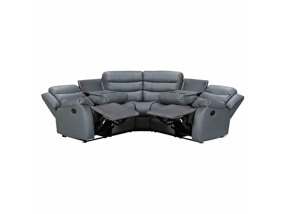 Milano Leather Large Corner Recliner Sofa