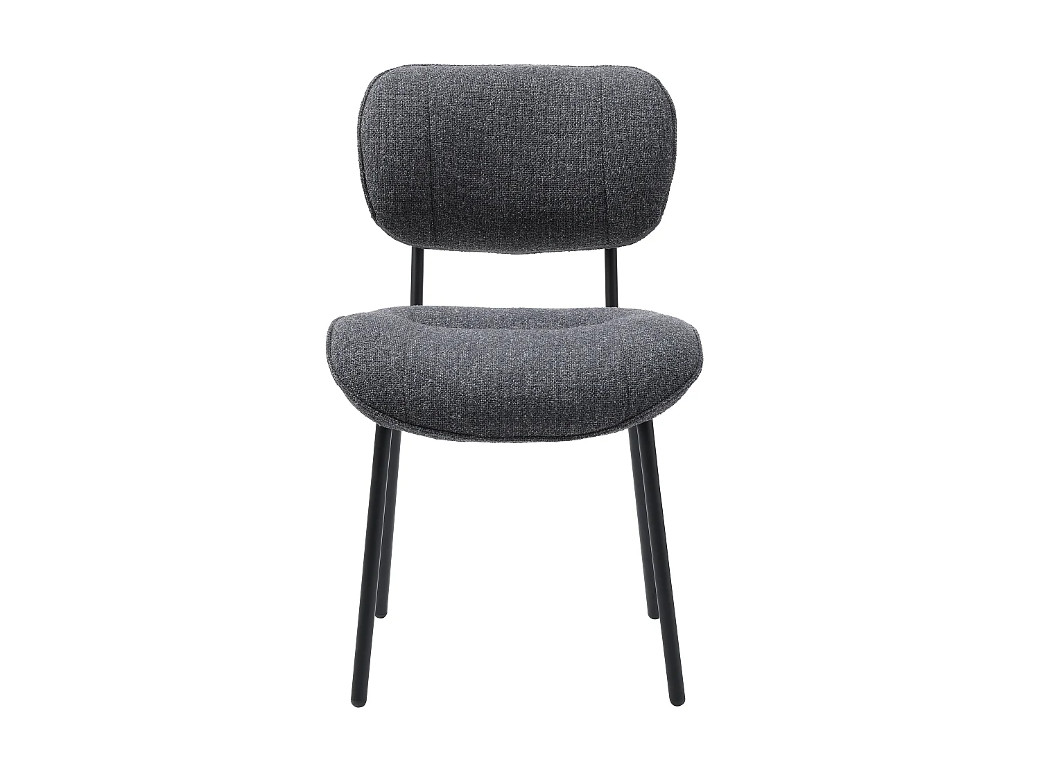 CADEIRA BUFFALO DARK GREY MELANGE – CONJUNTO DE 2