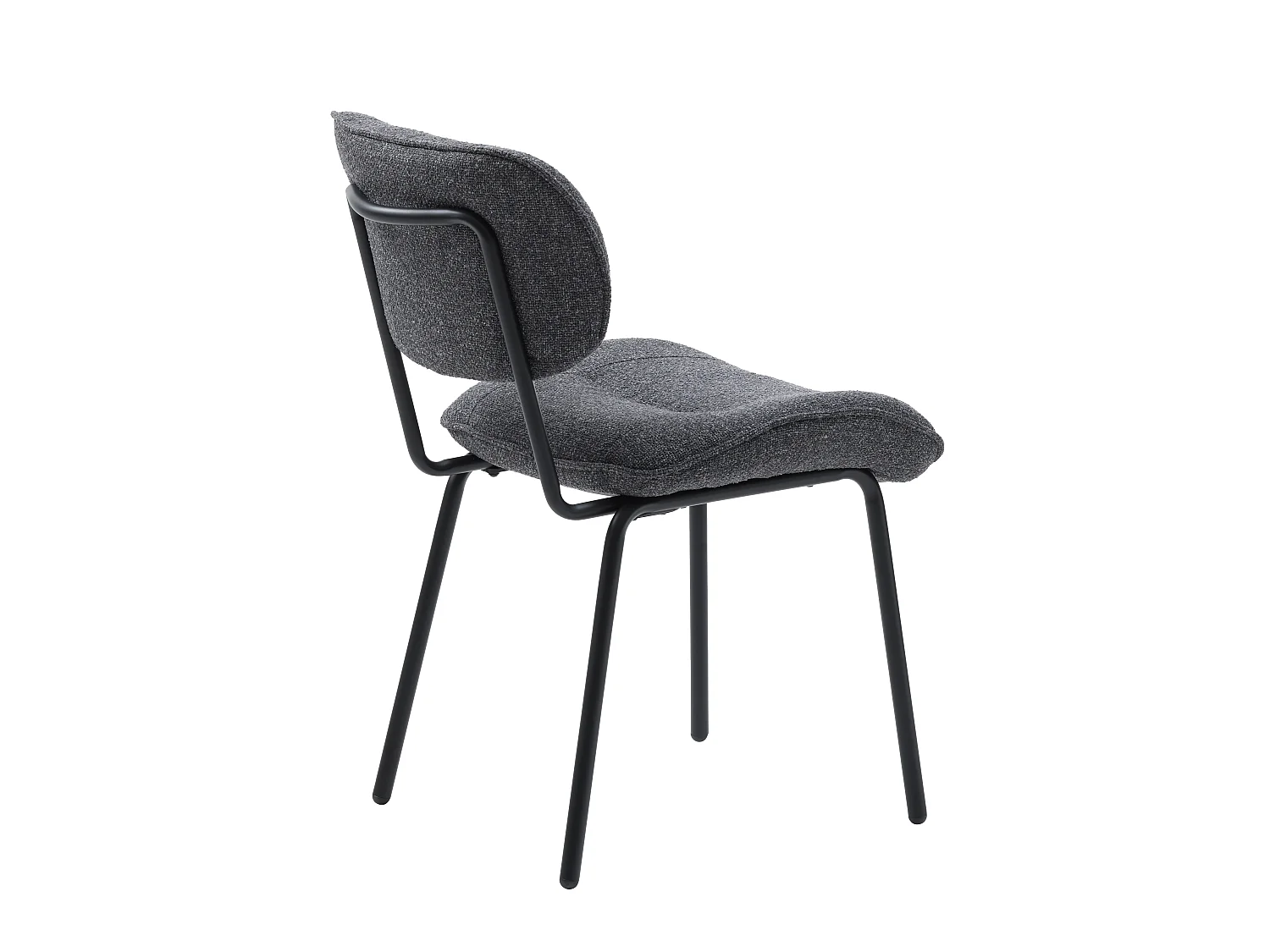 CADEIRA BUFFALO DARK GREY MELANGE – CONJUNTO DE 2