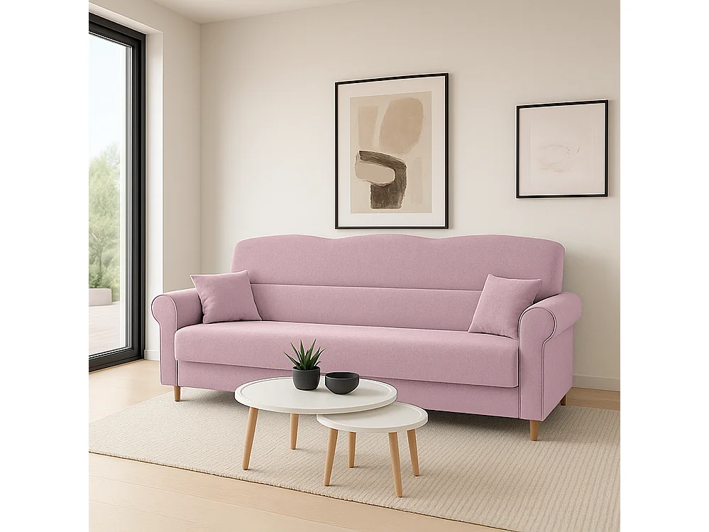 Loft-Sofa 3, Rosa (AVRA 10)