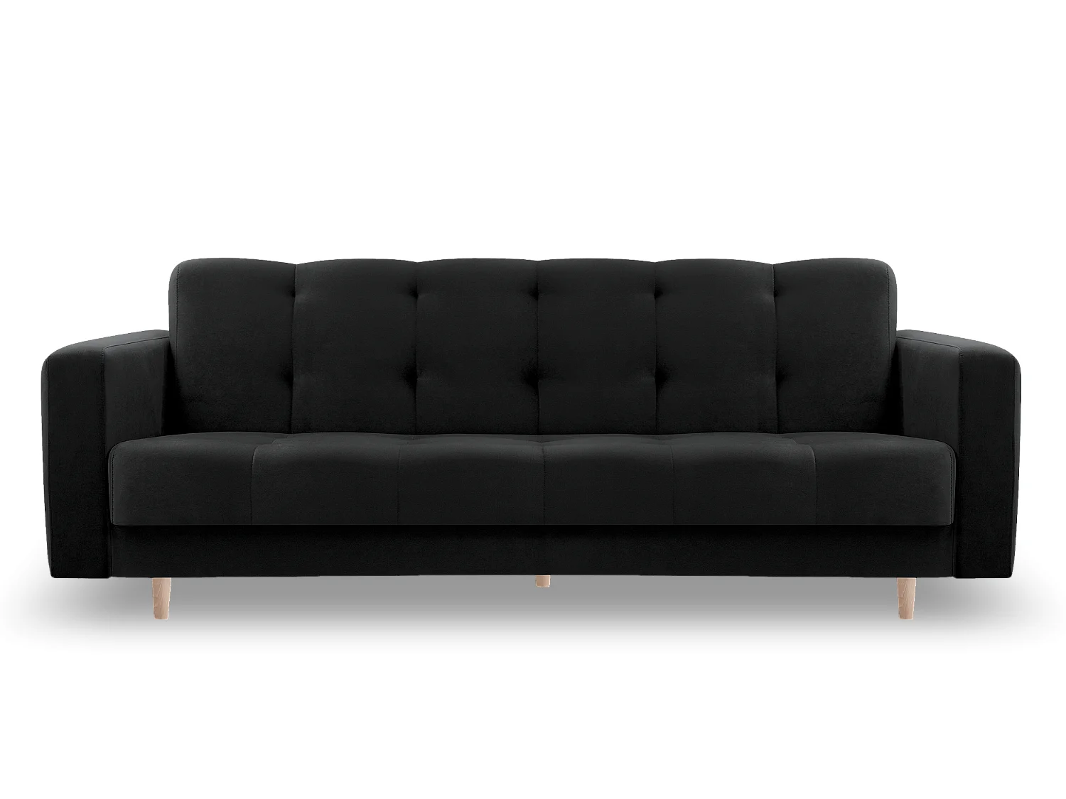 Sofa Lizbona, Schwarz (Kronos 07) (hell)