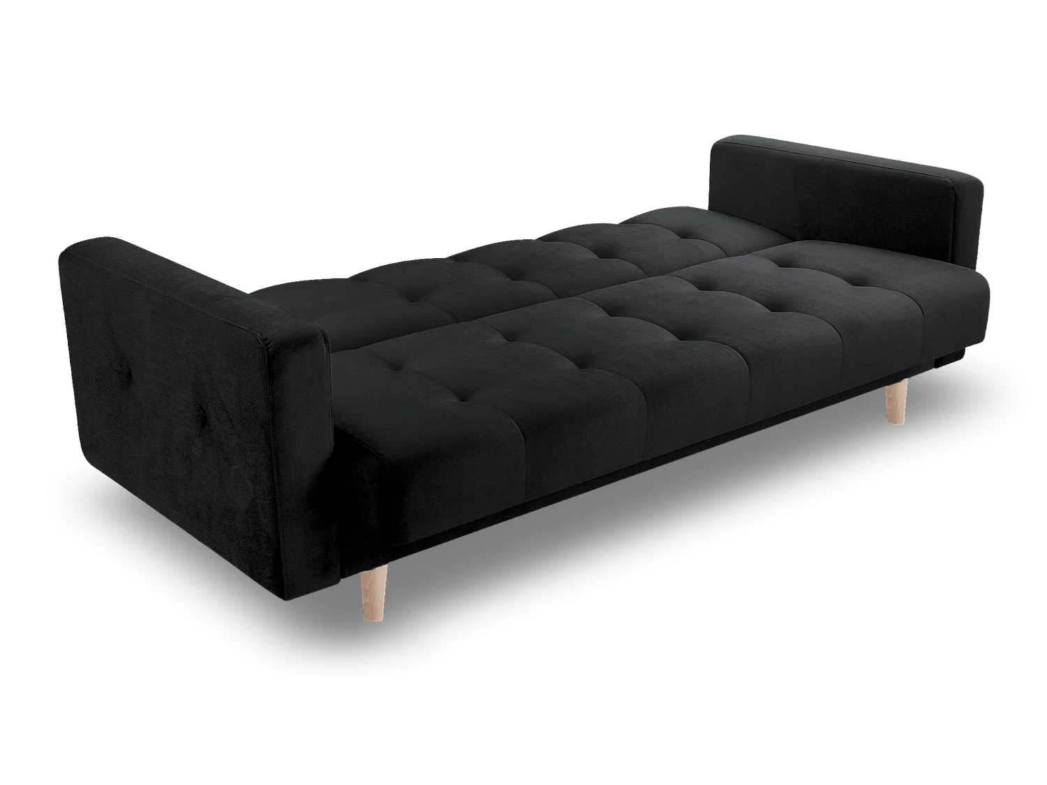 Sofa Lizbona, Schwarz (Kronos 07) (hell)
