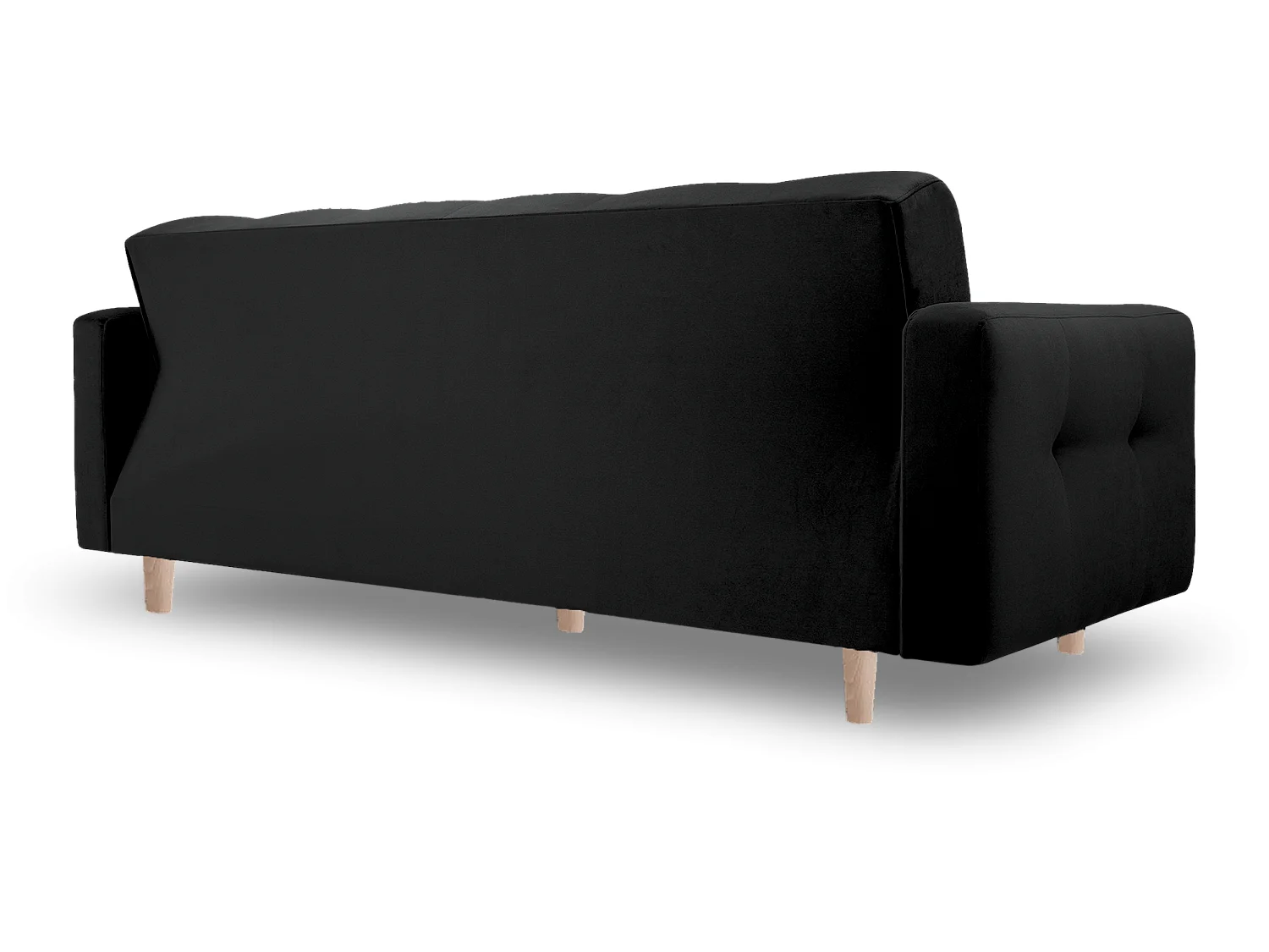 Sofa Lizbona, Schwarz (Kronos 07) (hell)
