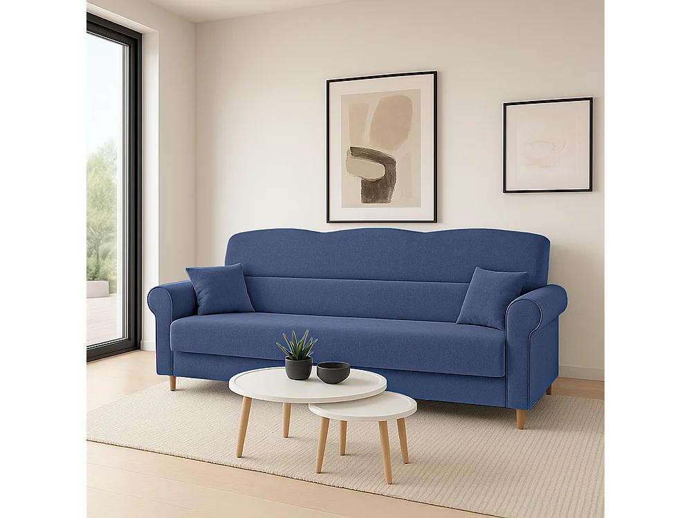 Loft-Sofa 3, Blau (AVRA 14)