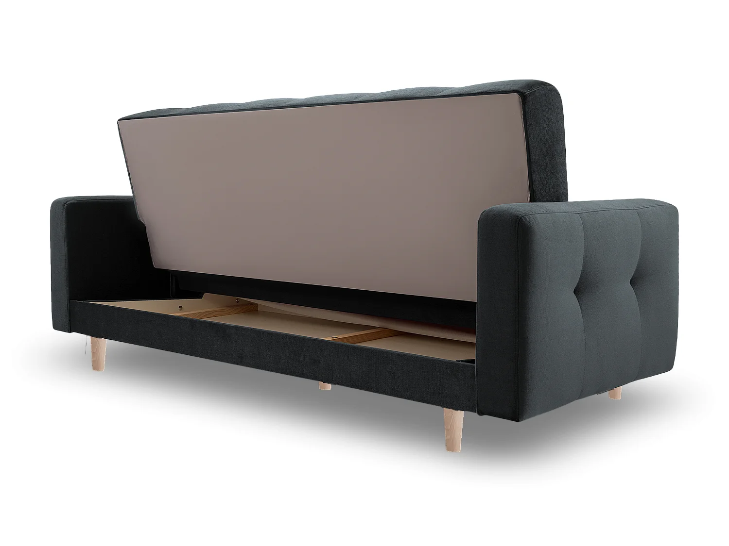 Sofa Lizbona, Dunkelgrau (Paros 6) (hell)