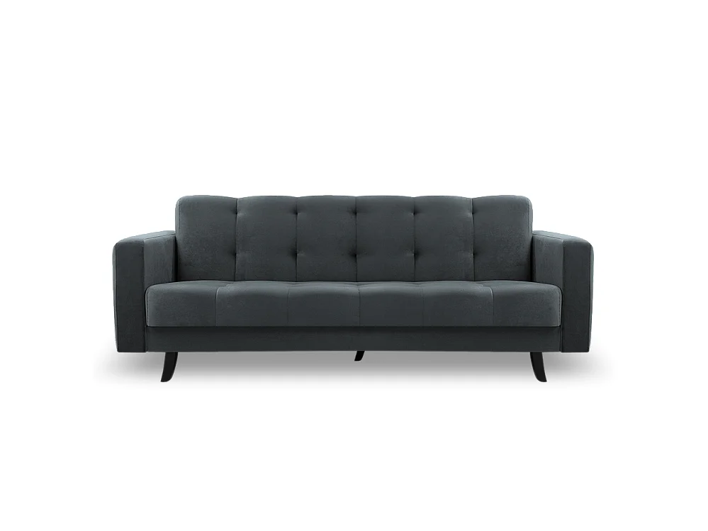 Sofa Lizbona, Dunkelgrau (Paros 6) (schwarz)