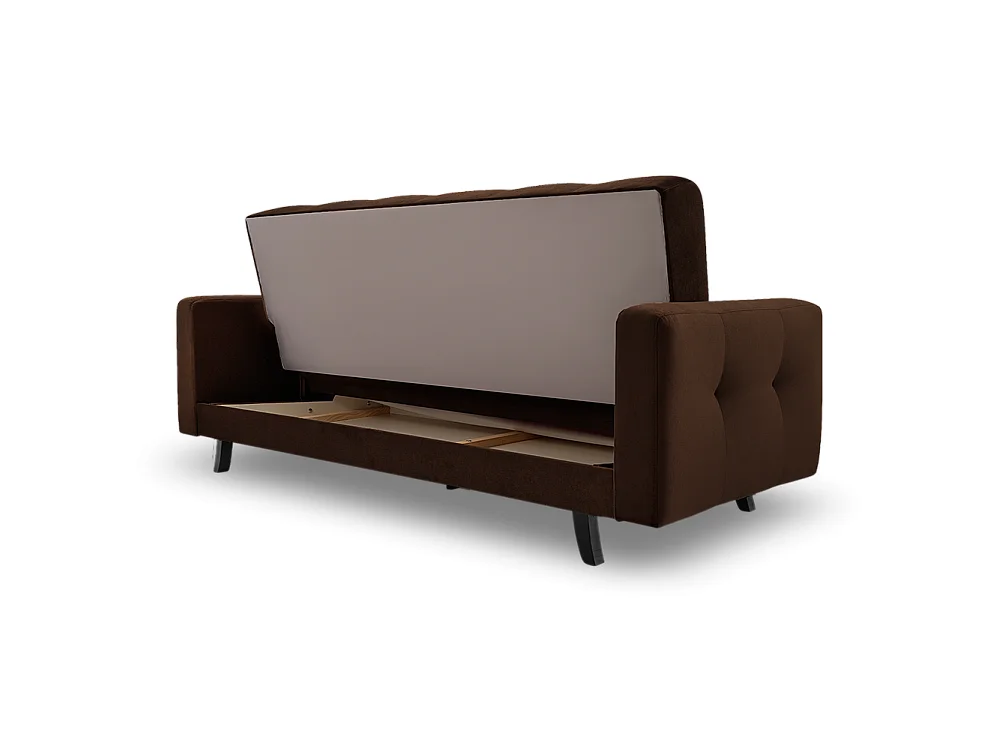 Sofa Lizbona, Braun (Kronos 06) (schwarz)
