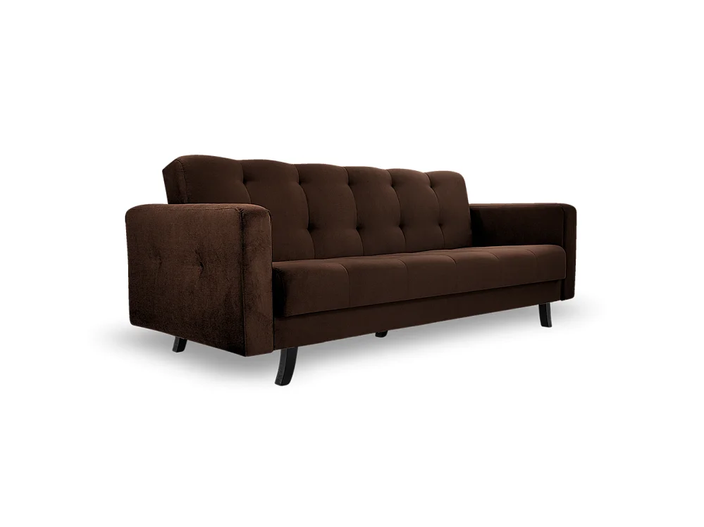 Sofa Lizbona, Braun (Kronos 06) (schwarz)